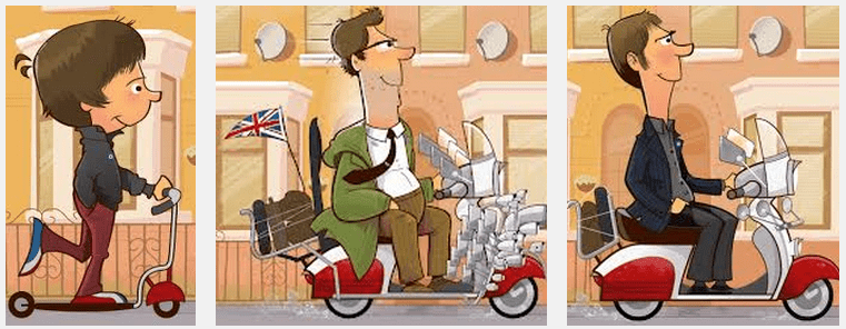 Andy Clarke's Scooter guy