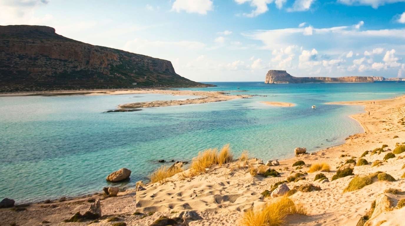 Greek shoreline landscape